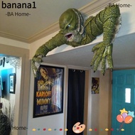 BANA Creature from the Black Lagoon Grave, Figure Model Halloween Creation,  Resin Green Home Decor 