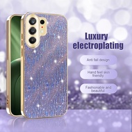 Glitter Water Ripple Electroplated Case For Tecno Camon 50 40 Pro 5G Camera Protection Matte Shockpr