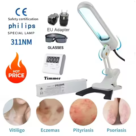 Household UVB 311nm Phototherapy Ultraviolet Rays Lamp for Psoriasis and Eczema Relief 110V/220V - S