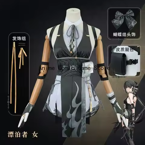 In Stock XS-3XL Rover Wuthering Waves Cosplay Female Costume Wig Anime Game WuWa Halloween Party Out