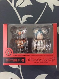 全新 現貨 新世紀福音戰士 Evangelion Eva B set Bearbrick eva 100% 零號機 凌波麗 Be@rbrick eva 100%