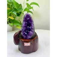 American Goods High-Grade Uruguay Natural Amethyst Cave Weight 1.4kg Amethyst Cluster Raw Ore No Cem