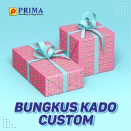 BUNGKUS KADO CUSTOM - ART PAPER / MATTE PAPER 120 GR
