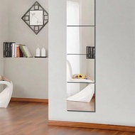 4/8pcs Mirror Wall Stickers, Spliceable, Full-Length Mirror, Suitable For Bedrooms, Home Gyms, Bathr