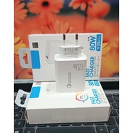 Batok Adapter VVO V25 PRO 80W Fast Charger Support Fast Charging Power Adapter