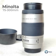 เลนส์กล้อง minolta AF Zoom 75-300mm f4.5-5.6D (32) Macro Mount A