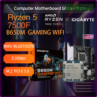 AHKLO ใหม่ AMD Ryzen 5 7500F CPU + กิกะไบต์ B650M เกม WIFI 2.5G ใหม่ Micro-ATX DDR5 6600 MHz M.2 USB