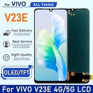 YY Oled/TFT 6.44 "สำหรับ Vivo V23e 4G 5G V2126จอแสดงผล LCD แผงหน้าจอสัมผัสเครื่องอ่านพิกัดแผงประกอบ
