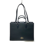 COACH shoulder bag Leather BLK CY666 Direct from Japan Secondhand