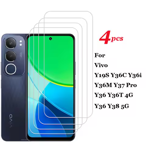 HD Clear Screen Protector For Vivo Y19S Tempered Glass Y38 Y36C Y36i Y36M Y37 Pro Protective Phone G