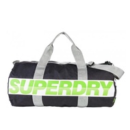 Superdry Montana Barrel Bag Black / Green travel bag