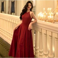 MERAH Red Dress /Party Dress Elegant Women's Dress Imported/ D0460