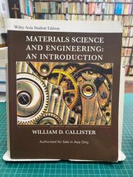 {雅舍二手書店D} MATERIALS SCIENCE AND ENGINEERING:AN INTRODUCTION