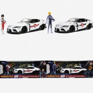 (減價)全新未開：一對兩部 VF-1S & VF-1J 連角色 TOYOTA SUPRA JADA 1比24金屬車成品(車長8寸)：福卡 隊長 王牌 Roy Focker 主角 馬輝 一條輝 林明美 