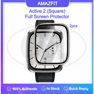 < 2pcs > Amazfit Active 2 Square 3D Full Cover Screen Protector - Full Screen