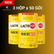 Lacto Fit Gold màu vàng | 3hộp X 50gói | Men vi sinh lactofit