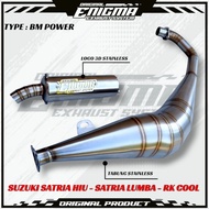 Exhaust open BM POWER original ENIGMA Suzuki Rgv125 Rg100 Rgx120 satria shark satria lumba rk cool s