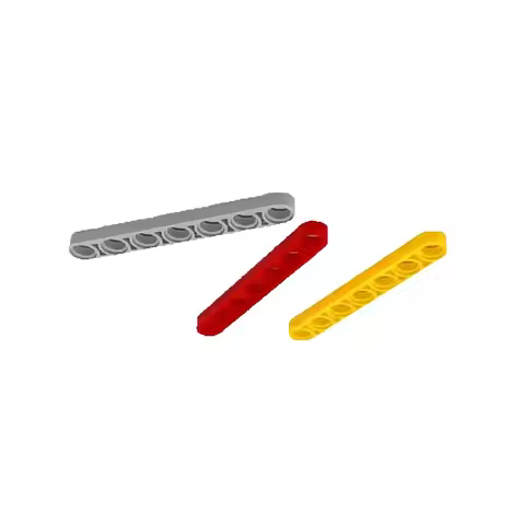 10PCS 32065 Parts Plate Liftarm High-Tech Thin 1x7 Axle Holes Building Blocks 100% Compatible DIY Br