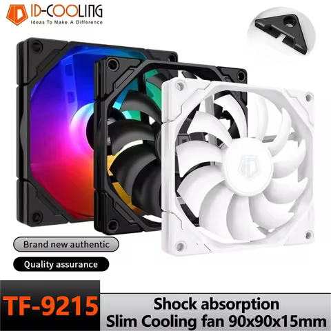 ID-COOLING TF-9215 PC Case Fan 4PIN PWM 9CM Fan 800-2000RPM Hydraulic Bearing Computer Cooling Silen