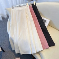 Fashionable New Chinese Style Jacquard Pleated Skirt Chinese Style High Waist Slimmer Look Pony Long
