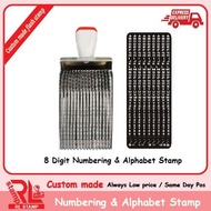 【RL-stamp】 Numbering + Alphabet stamp 8 / 10digit