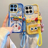 Casing Honor X5b Casing Honor X5b Plus Casing Compatible with Doraemon Spongebob Three-dimensional F