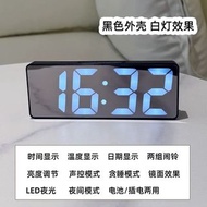 鏡面LED電子鬧鐘 時鐘 溫度 日期 鬧鈴