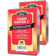 Cardboard Gold Card Saver 1 - Semi-rigid card holder for submitting cards for grading by PSA/BGS - P