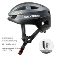 【มาถึงใน 3 วัน】ROCKBROS หมวกกันน็อคขี่จักรยานแม่เหล็กดูดปลอดภัยหมวกกันน็อคจักรยานที่มี9โหมดไฟท้ายอากาศพลศาสตร์ภูเขาถนนขนาด57-61เซนติเมตรหมวกกันน็อคจักรยานสำหรับผู้ชายและผู้หญิง
