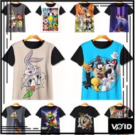 Cool Looney Tunes 3D T-Shirt | Looney Tunes Cartoon T-Shirt | Looney Tunes Clothes for Children Aged