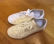 Muji 無印良品 帆布鞋 White Canvas Low-Top Sneakers
