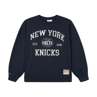 Official Direct Delivery Mitchell & Ness NEW YORK KNICKS 3D LOGO University T Navy Blue Nick