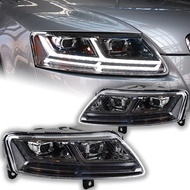 Car Styling for Audi A6 Headlights 2005-2011 A6 C5 C6 LED Headlight Dynamic Signal Animation DRL Bi 