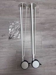 IKEA KRILLE 白色活動檯腳 一對（2隻）70cm｜書枱腳｜電腦枱腳｜桌腳｜DIY Desk｜配 LINNMON / LAGKAPTEN / 桌面 IKEA、KRILLE、LINNMON、LA