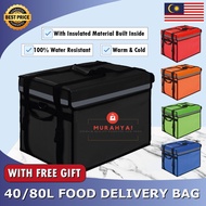 Delivery bag Grab food panda 40L 62L 80L Beg penghantaran makanan Water proof Light weight 4 colors