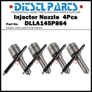 4x Nozel Penyuntik Bahan Api Diesel DLLA145P864 untuk Toyota Innova Hiace Hilux2.5D 2KD-FTV 23670-0L