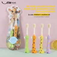 DBOX Yitomei Children's Toothbrush Giraffe Soft Toothbrush 3-4-5-6-10 Years Old Baby Toothbrush