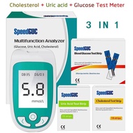 Blood glucose  blood pressure  cholesterol test۞◈☁  🔥 3 IN 1 Blood Glucose Monitor Cholesterol Uric 