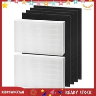 [Stock] 2 HEPA Filters and 4 Activated Carbon Pre Filters for Honeywell HPA200 Series HRF-R2 HPA200 HPA201 HA202 HPA204 HPA250