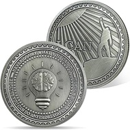 AtSKnSK Motivational Coin Encouragement Coin I Can Challenge Coins Inspirational Gifts for Women Men