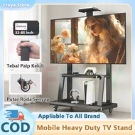 Mobile TV Stand Heavy Duty Universal 32-85 Inch Adjustable TV Floor Stand With Wheels Pendakap TV