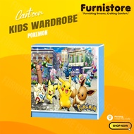 Furnistore DIY 5 Doors BoBoiboy Wardrobe/ Cartoon Children wardrobe /Princess Wardrobe/Mickey Mouse 