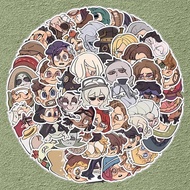 60PCS Funny Q Version Identity V Stickers DIY Waterproof For Hand Account Phone Laptop Game Sticker