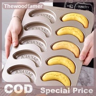 thewoodfamer 1/10 Hole Baking Pan Carbon Cake Baking Mold Baking Tray Non-Stick Muffin DIY Banana Ca