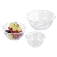 iwaki AGC Techno Glass Heat Resistant Glass Bowl Round 3-Piece Set Microwave/oven/dishwasher safe Wi