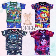 1Y-8Y Boys Jersey Pyjamas Kids MineCraft Robl0x Askar Mechamat0 Pijama Budak Baju Tidur Baju Raya Ba