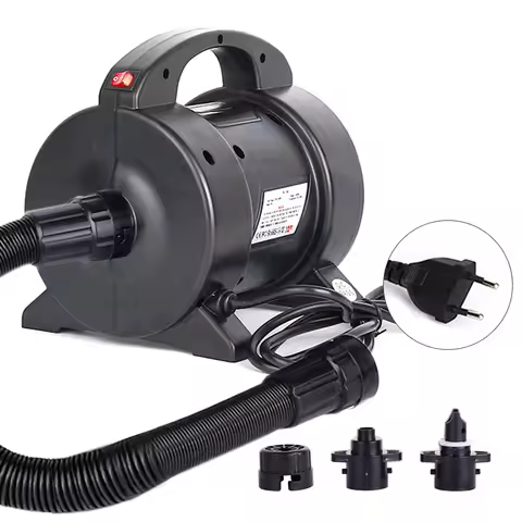 1600W Electric Pump Air Mattress Pump Quick Inflation Electric Air Pump Inflator Deflator with 2 Noz