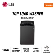 LG  Top Load Washing Machine 13KG with Smart Inverter T2313VSABE
