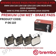 BREMBO GENUINE DISC BRAKE PAD (FRONT) FOR BMW 116d 116i 118d 118i 120d 120i 128ti M135 [F40] '19YR-O