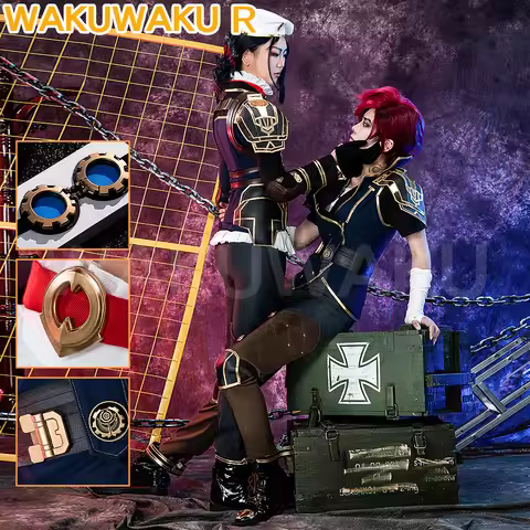 IN STOCK Caitlyn Vi Cosplay Costume Anime Arcane Cosplay【XS-3XL】WakuWakui-N Women Uniform Caitlyn Vi